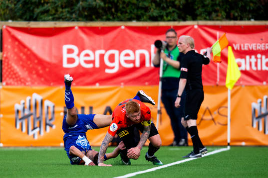 Robert Sandnes of Aalesund and Aleksander Solli of Åsane