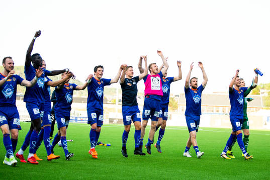 The players of Aalesund celebrate