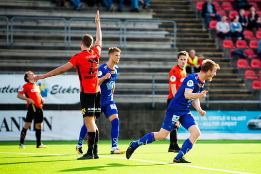 Torbjørn Agdestein of Aalesund celebrates