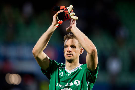 Goalkeeper André Hansen of Rosenborg
