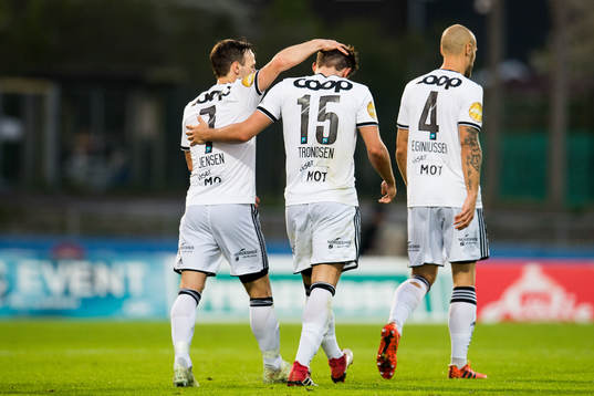 Mike Jensen of Rosenborg and Anders Trondsen of Rosenborg