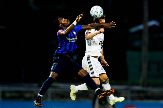 Franck Boli of Stabæk and Vegar Eggen Hedenstad of