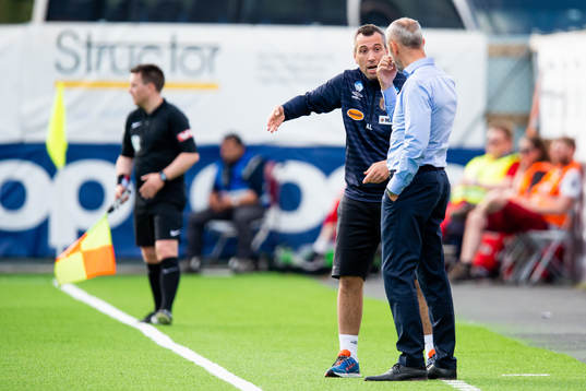 Andrea Loberto, assistant coach of Aalesund, and Lars