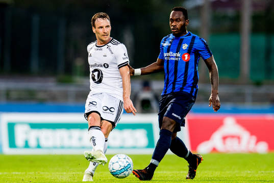 Mike Jensen of Rosenborg and Franck Boli of Stabæk