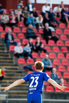 Torbjørn Agdestein of Aalesund celebrates the 1-2 goal