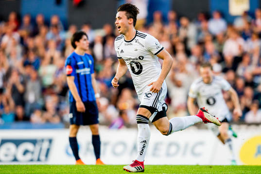 Anders Trondsen of Rosenborg celebrates