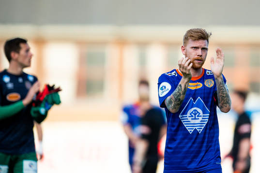 Fredrik Carlsen of Aalesund celebrates