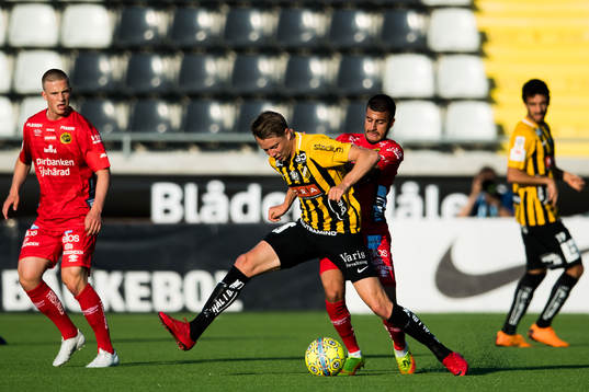 Häckens Viktor Lundberg och Elfsborgs Rami Kaib