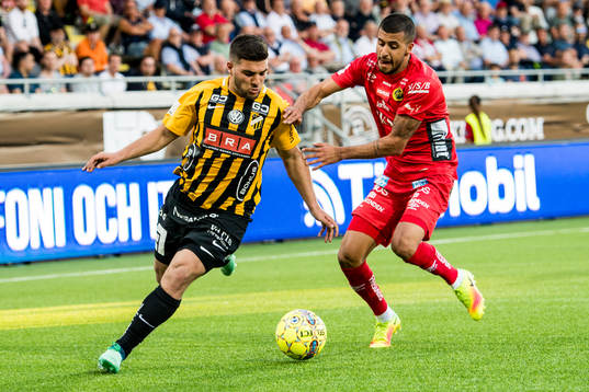 Häckens Moestafa El Kabiroch Elfsborgs Rami Kaib