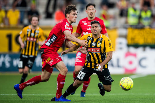 Elfsborgs Jörgen Horn och Häckens Paulinho