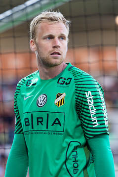 Häckens målvakt Christoffer Källqvist