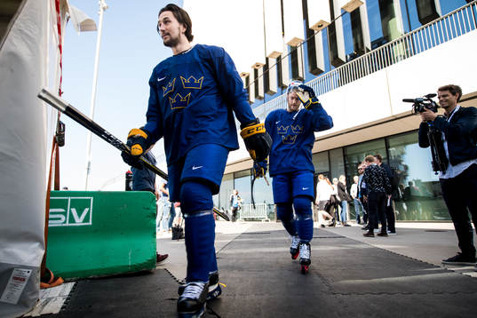 Sveriges Filip Forsberg och Mattias Ekholm