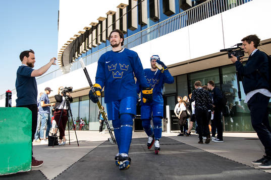 Sveriges Filip Forsberg och Mattias Ekholm