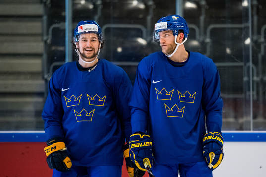 Sveriges Filip Forsberg och Mattias Ekholm