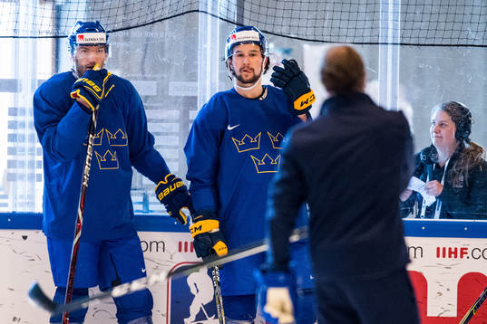 Sveriges Mattias Ekholm och Filip Forsberg