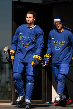 Sveriges Filip Forsberg och Mattias Ekholm