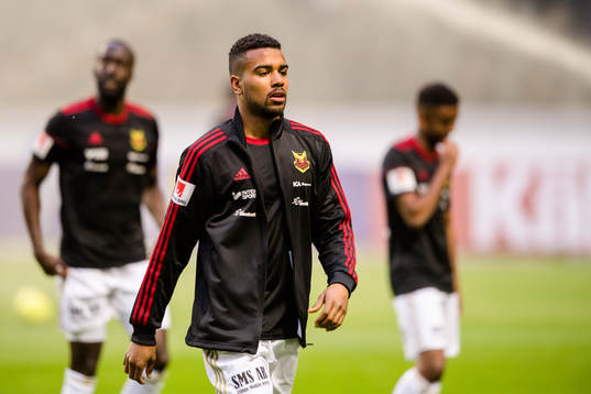 Östersunds Noah Sonko Sundberg före fotbollsmatchen i