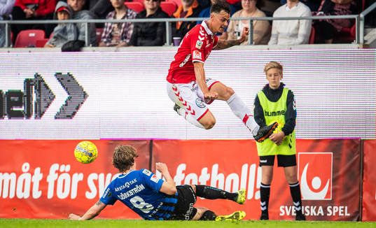 Kalmars Melker Hallberg och Sirius Tim Björkström