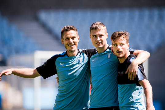 Markus Rosenberg, Mattias Svanberg och Eric Larsson