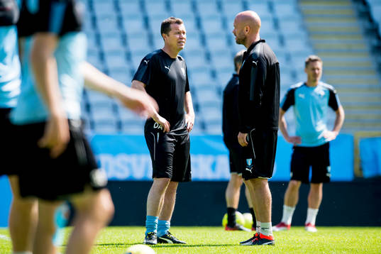 Sportchef och tränare Daniel Andersson och assisterande