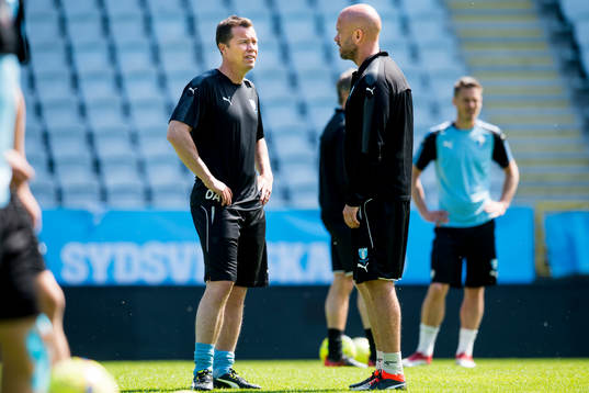 Sportchef och tränare Daniel Andersson och assisterande