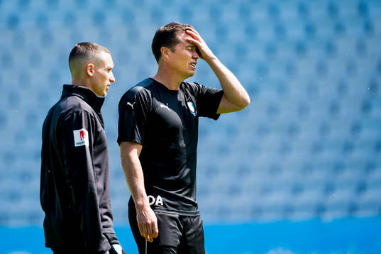 Sportchef och tränare Daniel Andersson och fystränaren