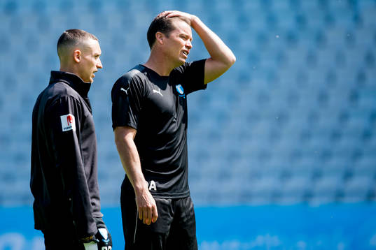 Sportchef och tränare Daniel Andersson och fystränaren