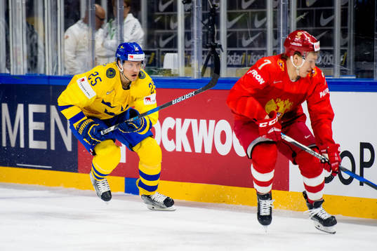 Sveriges Jacob de la Rose och Rysslands Kirill Kaprizov