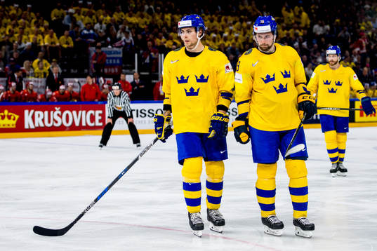 Sveriges Adrian Kempe och Filip Forsberg