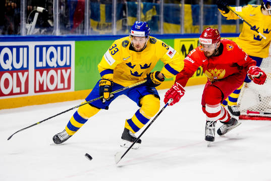 Sveriges Viktor Arvidsson och Rysslands Dinar Khafizullin