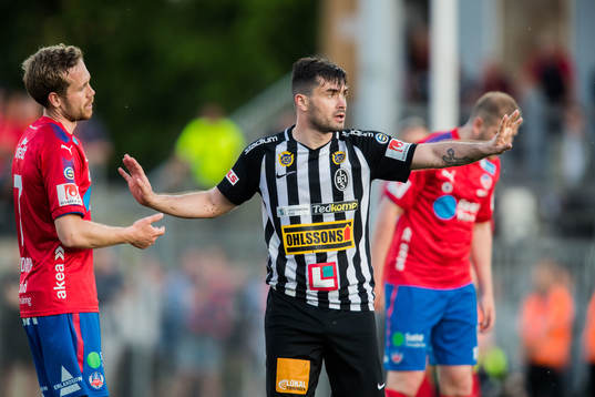 Helsingborgs Anders Degn Randrup och Landskronas Igor