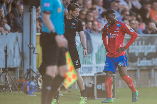 Helsingborgs Mohammed Abubakari får behandling