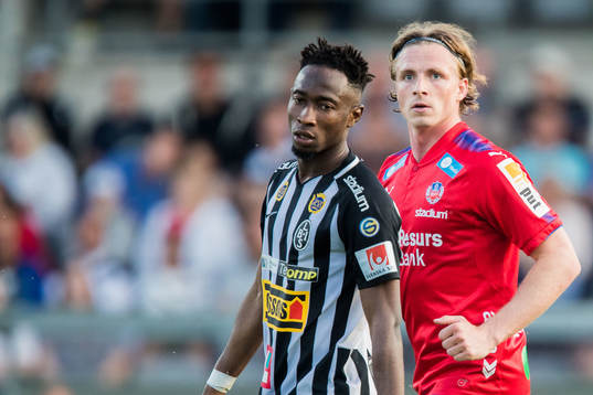 Landskronas Karim Sadat och Helsingborgs Carl Johansson