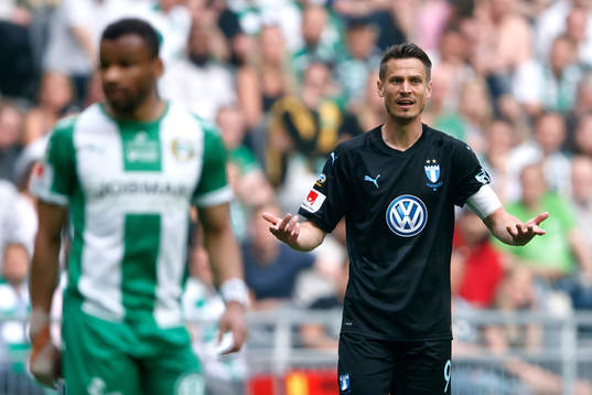 Malmö FFs Markus Rosenberg reagerar