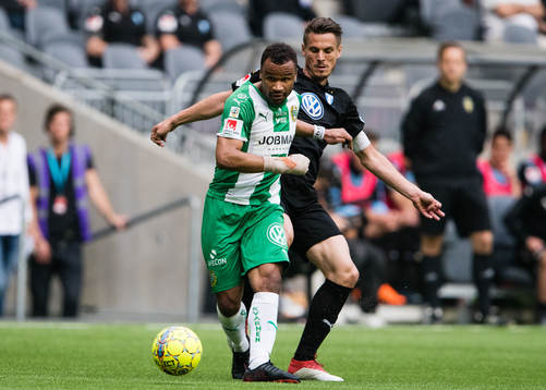 Hammarbys Serge-Junior Martinsson Ngouali och Malmö FFs