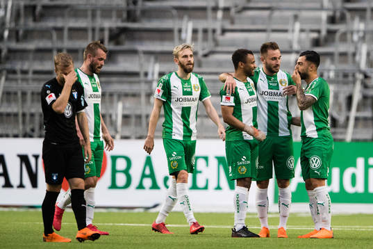 Malmö FFs Oscar Lewicki deppar och Hammarbys Simon