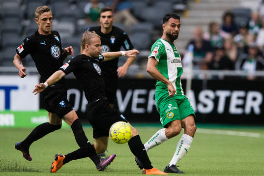 Malmö FFs Oscar Lewicki och Hammarbys Imad Khalili