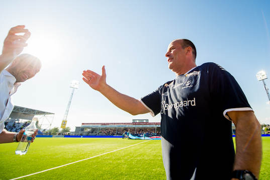 Mark Dempsey, head coach of Start, and Geir Bakke, head