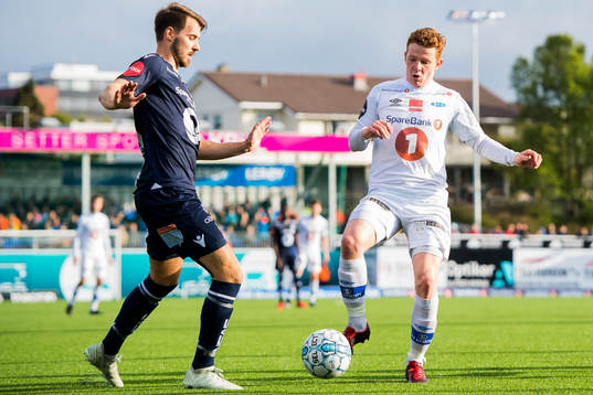 Christoffer Aasbak of Kristiansund and Aslak Fonn Witry of
