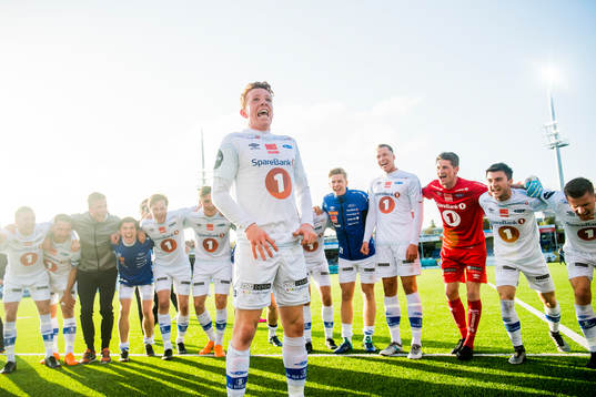 Aslak Fonn Witry of Ranheim celebrates in front of his