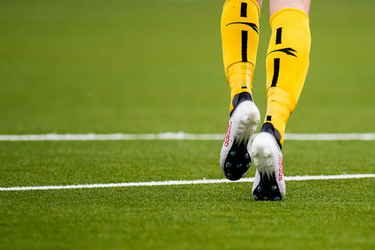 Close-up of the feet of a Bodø/Glimt player