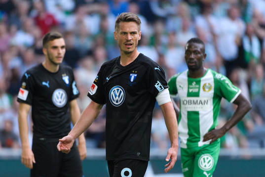 Malmö FFs Markus Rosenberg deppar