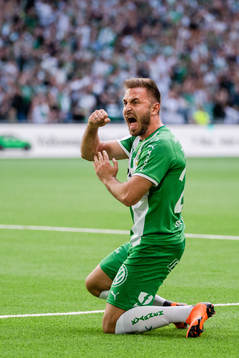 Hammarbys Muamer Tankovic jublar