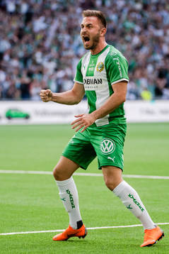Hammarbys Muamer Tankovic jublar