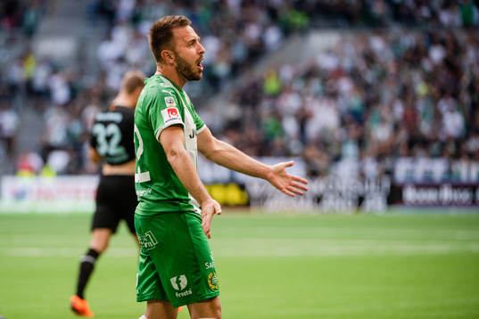 Hammarbys Muamer Tankovic jublar