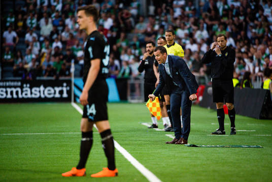 Malmö FFs tränare Daniel Andersson deppar