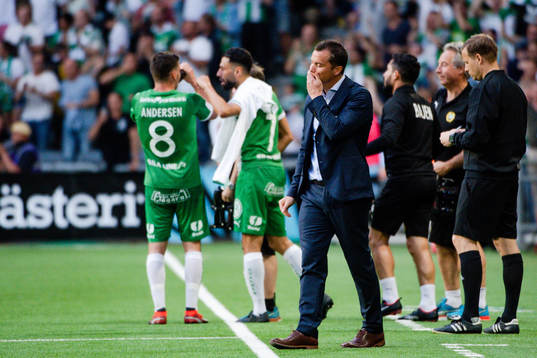 Malmö FFs tränare Daniel Andersson deppar