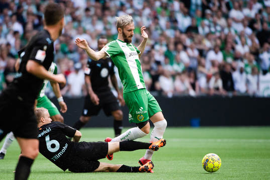 Malmö FFs Oscar Lewicki och Hammarbys Simon Sandberg