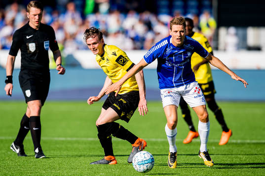 Kristjan Floki Finnbogason of Start and Kristoffer