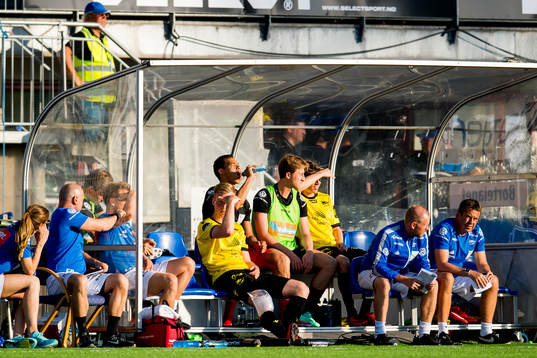 Simon Andreas Larsen of Start with an injury